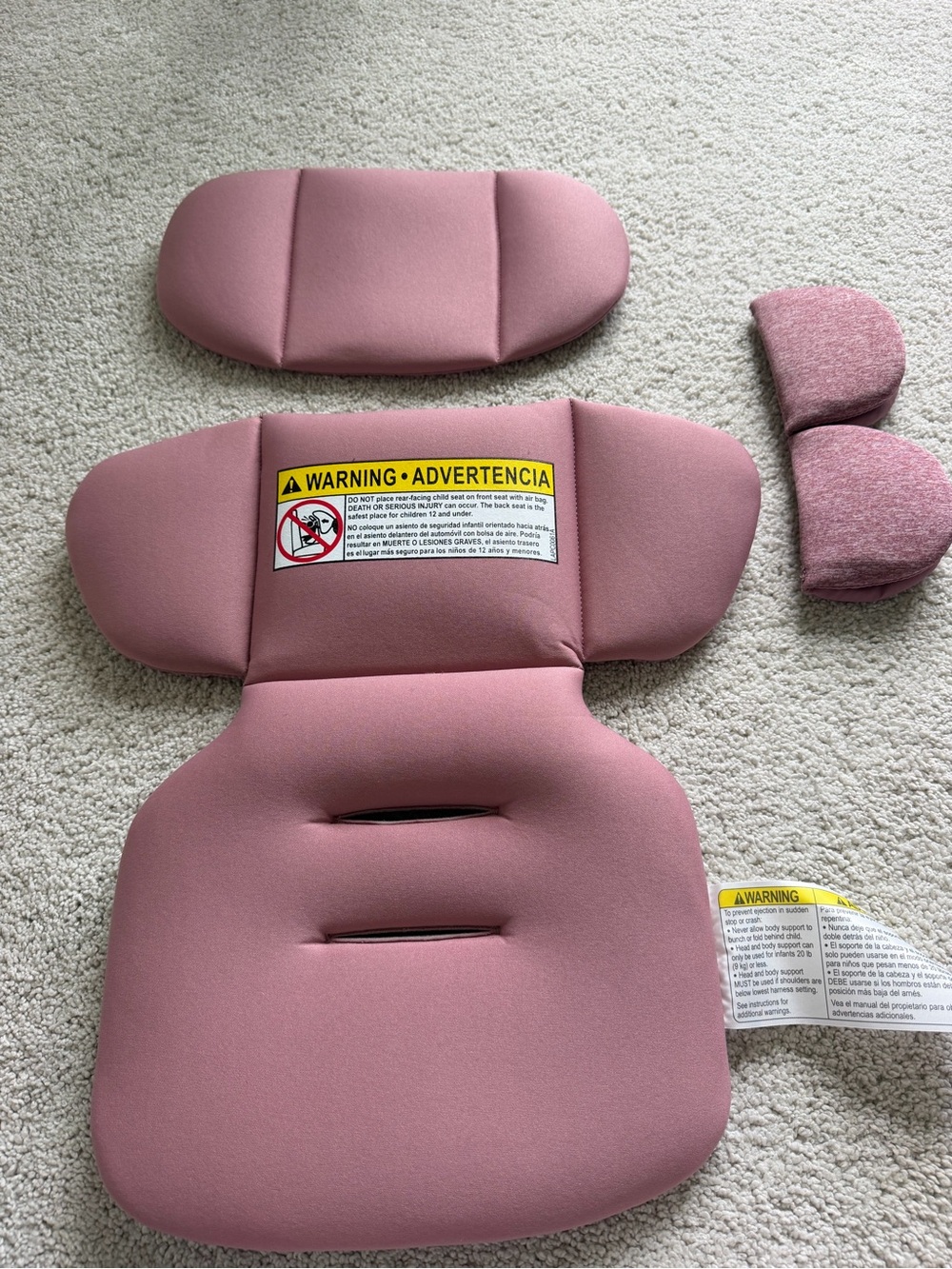 Kids Seat Cushion Insert - Pink